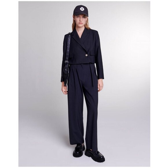 Maje Vakino Short straight-fit jacket - Picture 5 of 16